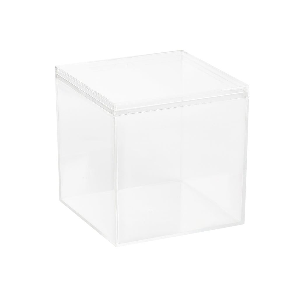 Clear Acrylic Boxes with Lid 1.75x1.75x1.75 Inches pack of 12 Storage –  Hammont