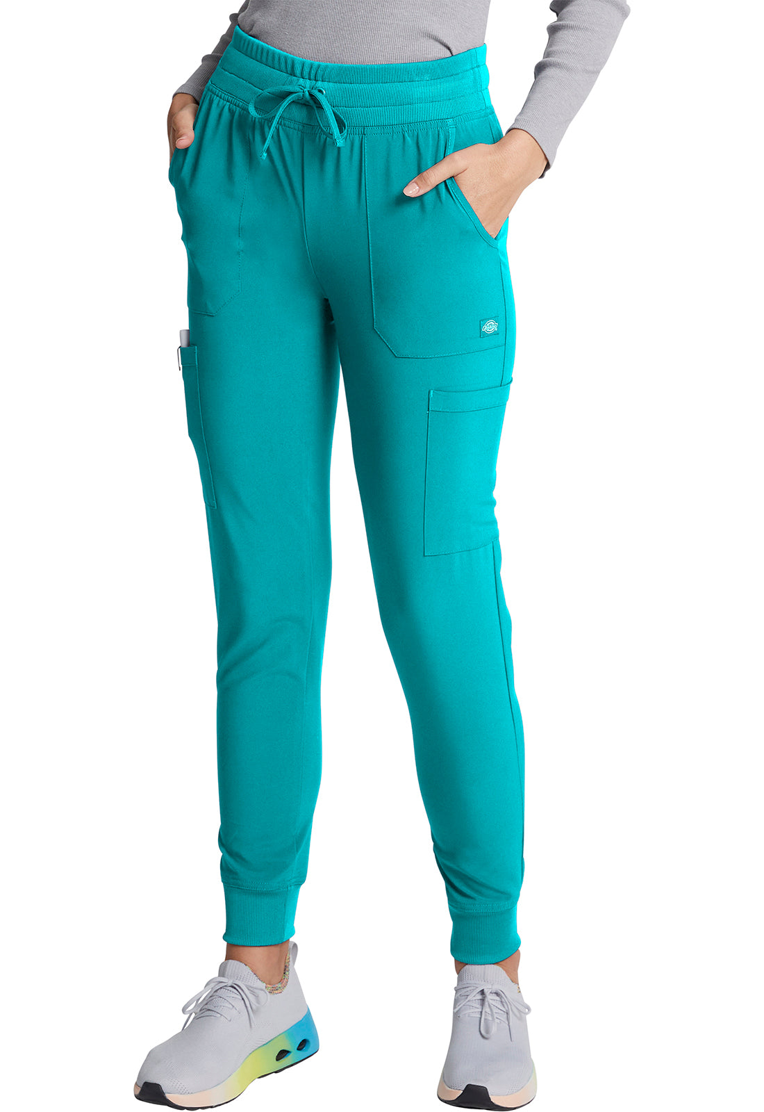 Nurse Scrub Pants Dickies EDS Essentials Mid Rise Joggers made from poly/spandex for extra comfort and movement
