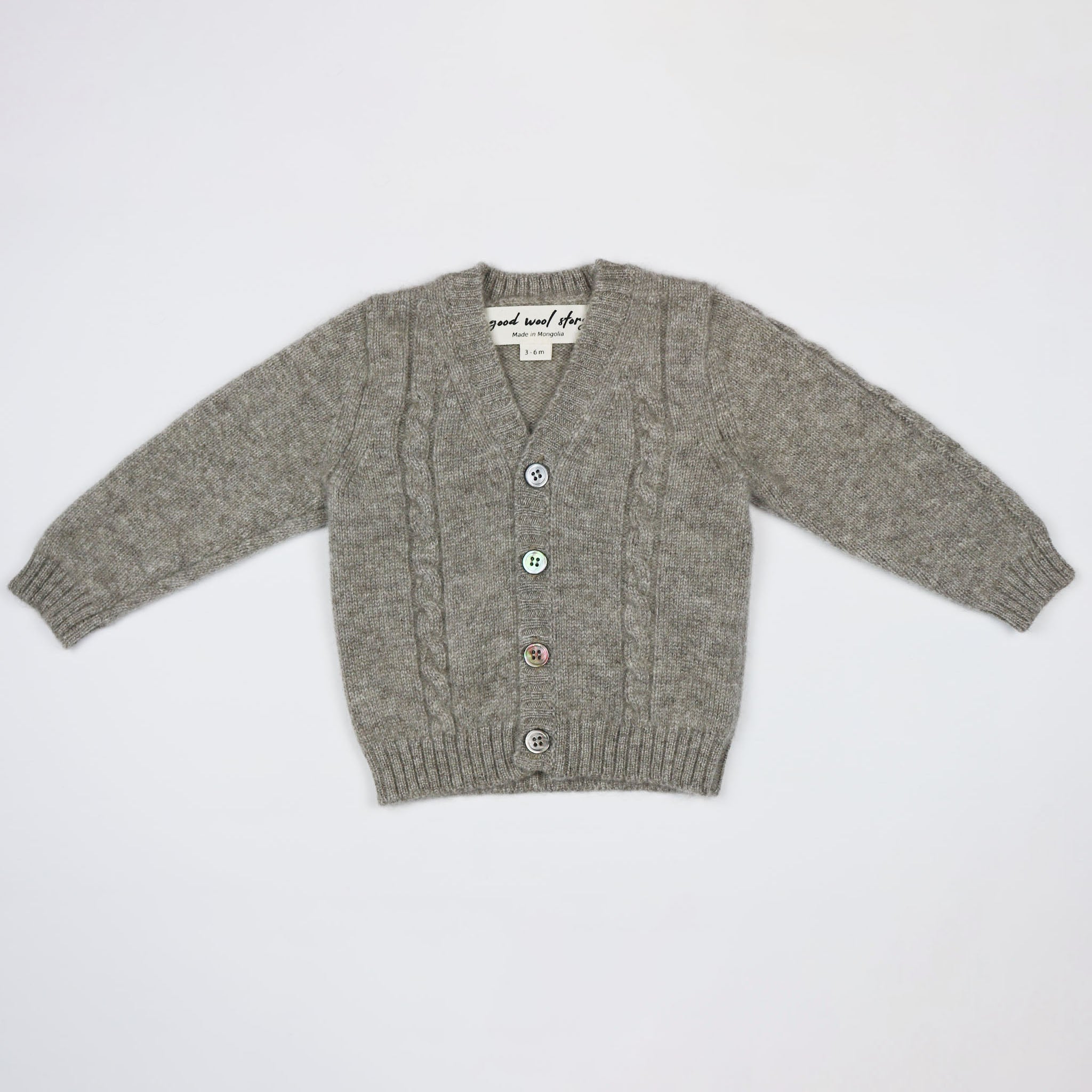 grey baby cardigan