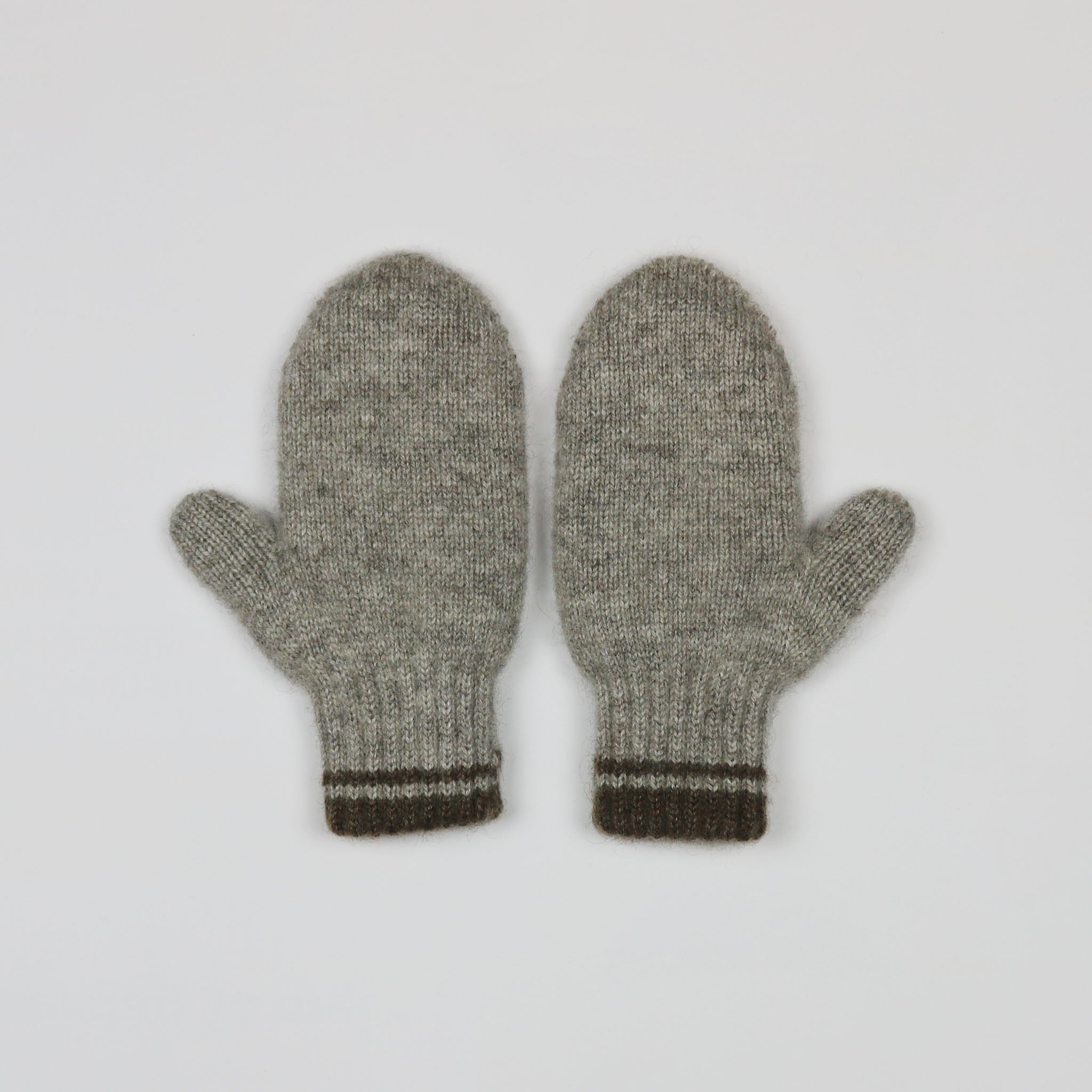 grey toddler mittens