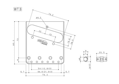 Tb 5131 007 Gotoh Bs Tc1 Aged C Bridge For Telecaster Allparts Music