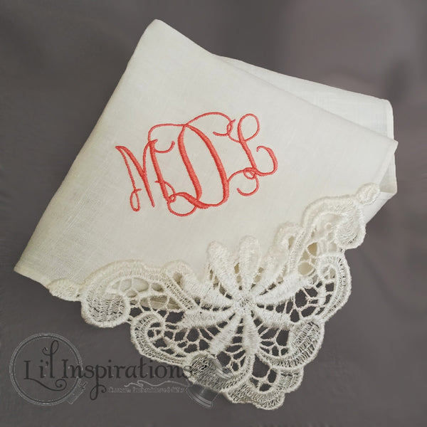 ladies embroidered handkerchiefs