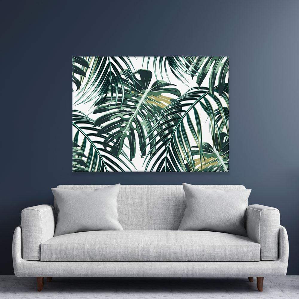 Monstera Leaves 2 Canvas Print – Art Print Shop