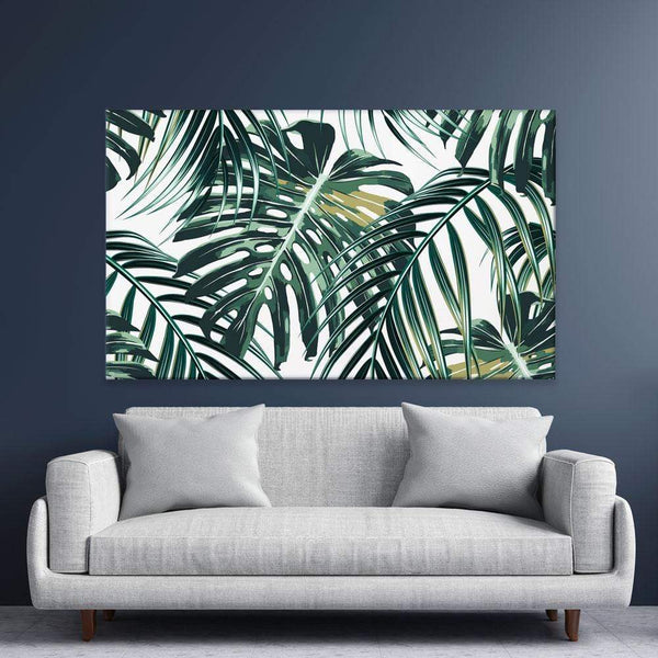 Monstera Leaves 2 Canvas Print – Art Print Shop