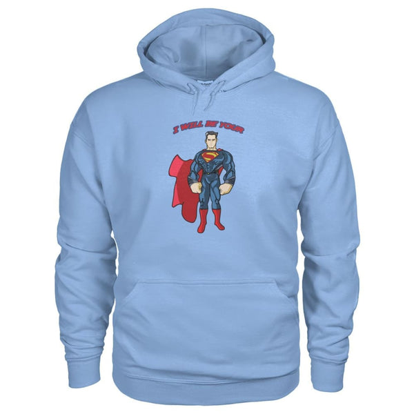 blue superman hoodie