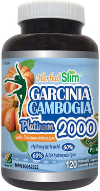 HERBAL SLIM Garcinia Cambogia Platinum 2000 ( 120 Caps )