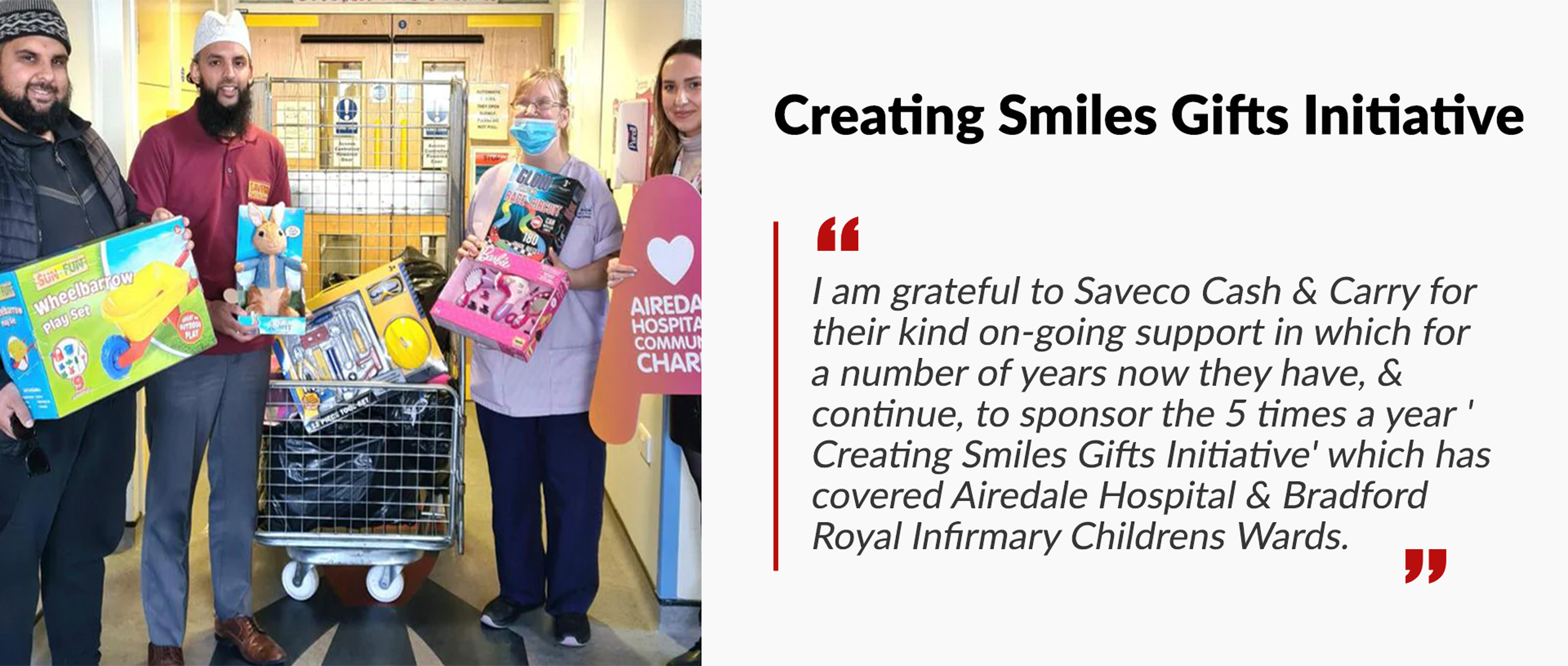 Creating Smiles Gifts Initiatives