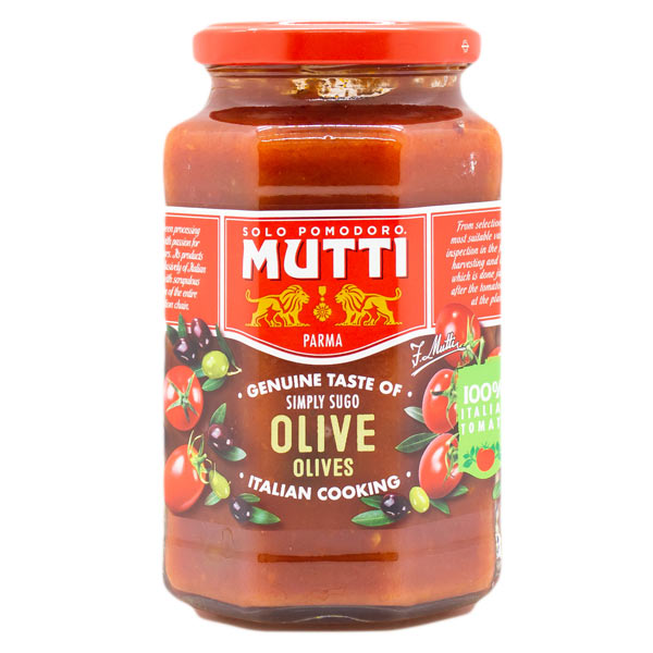 Mutti Olive Pasta Sauce 400g | Supermarket Online | SaveCo Online Ltd