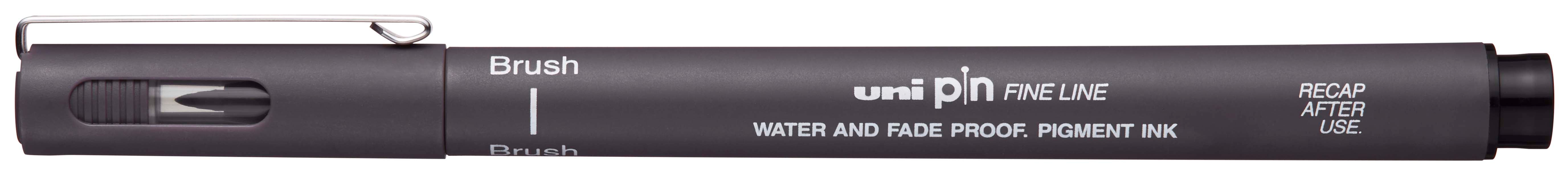 Uni Pin Fineliner Drawing Pen Set Dark Grey Ink Tone 0.1mm Pack of