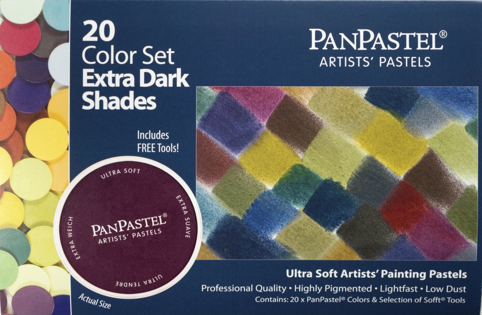 Pan Pastel Set of 20 - Extra Dark Shades