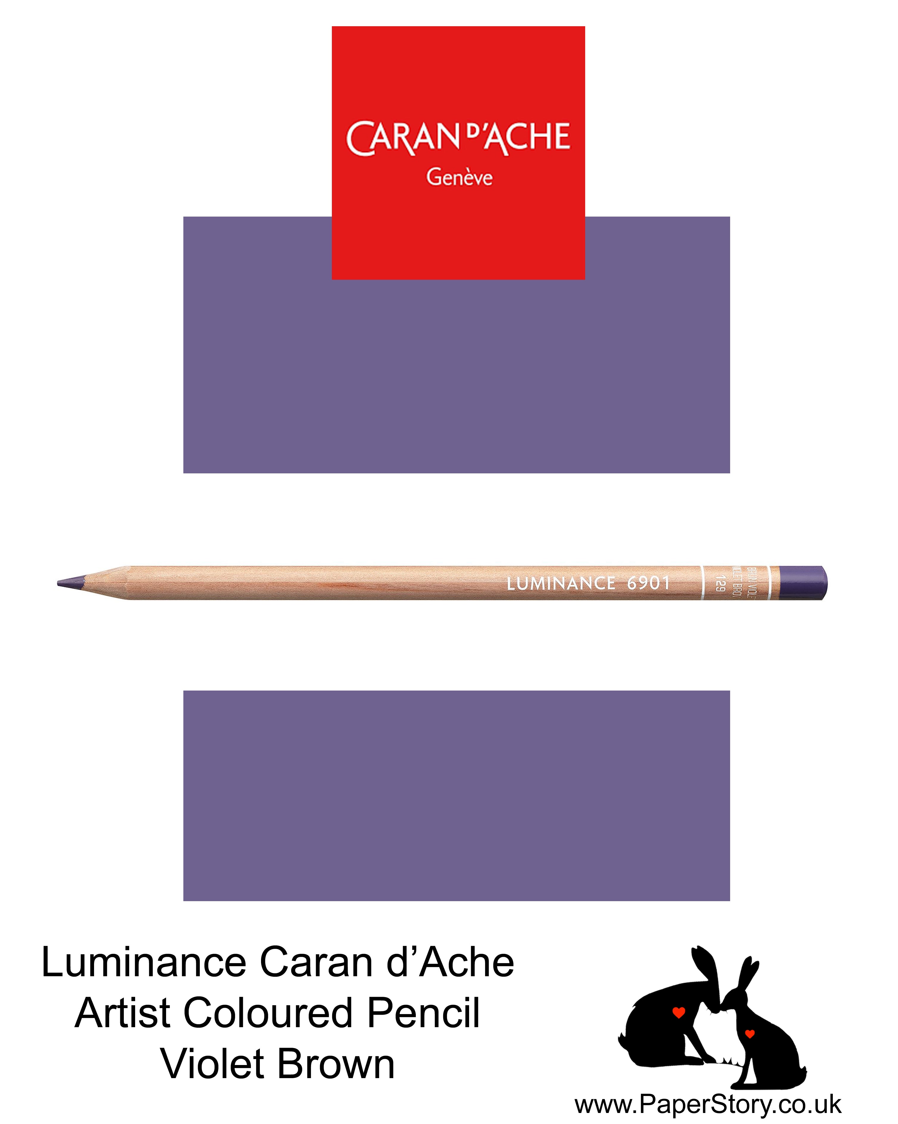 Caran d'Ache Luminance 6901 Colored Pencil 120 Violet