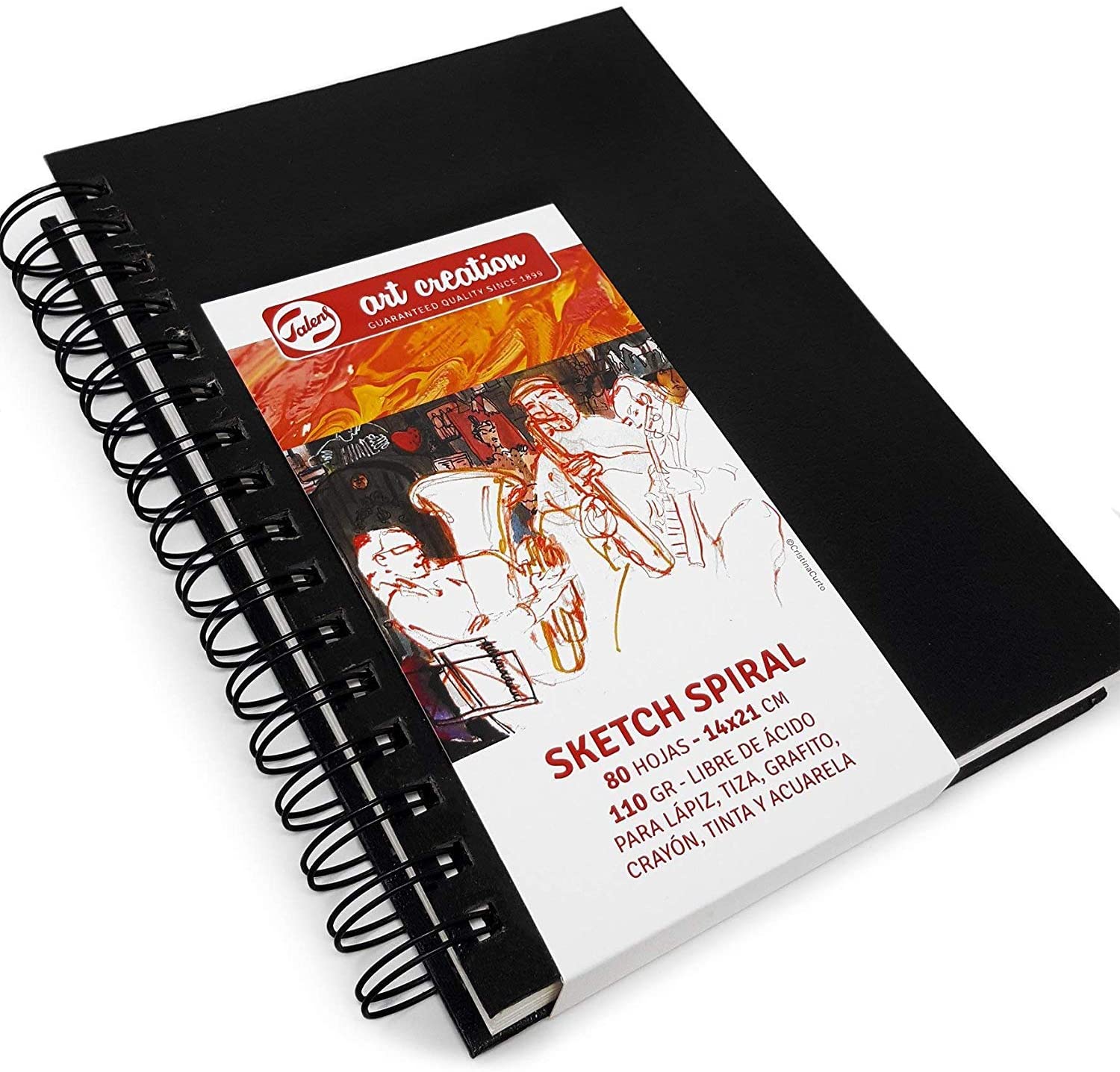 Talens Art Creation Hardback Sketch Book 140gsm 13 X 21 Cm for sale online