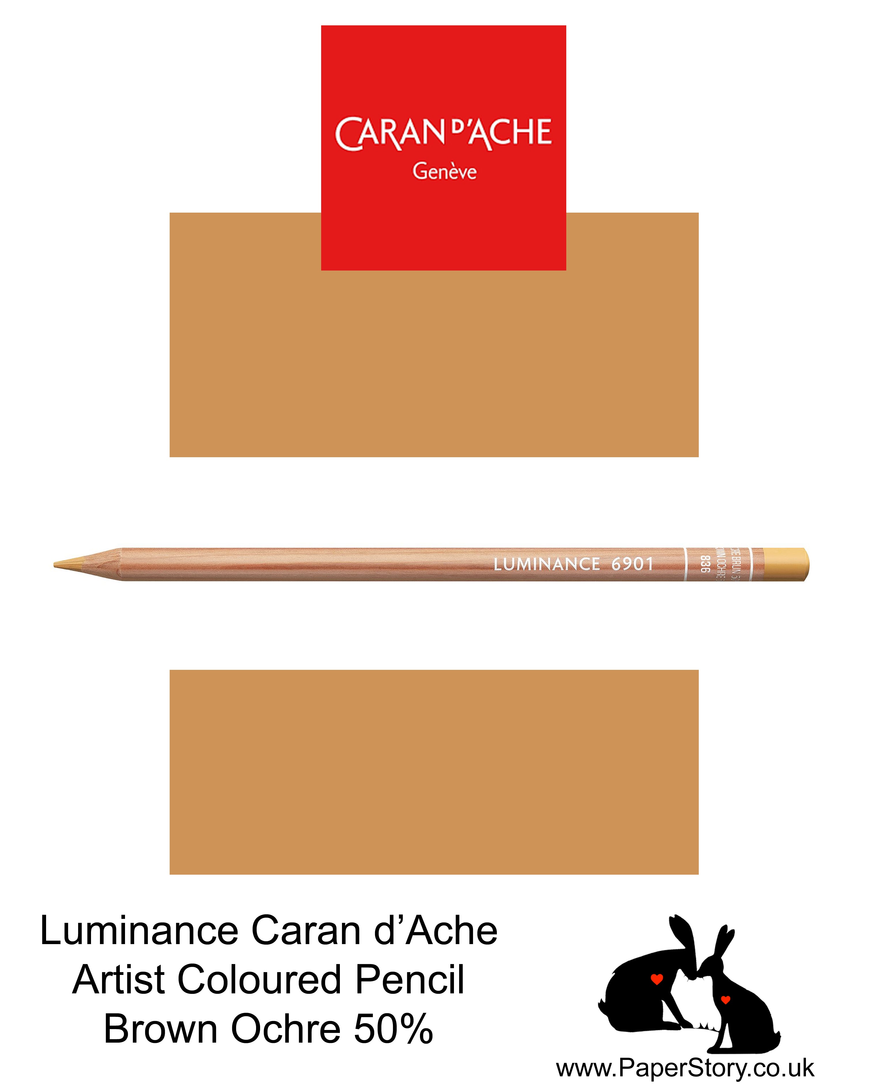 Caran d'Ache Luminance Colored Pencil - Natural Russet