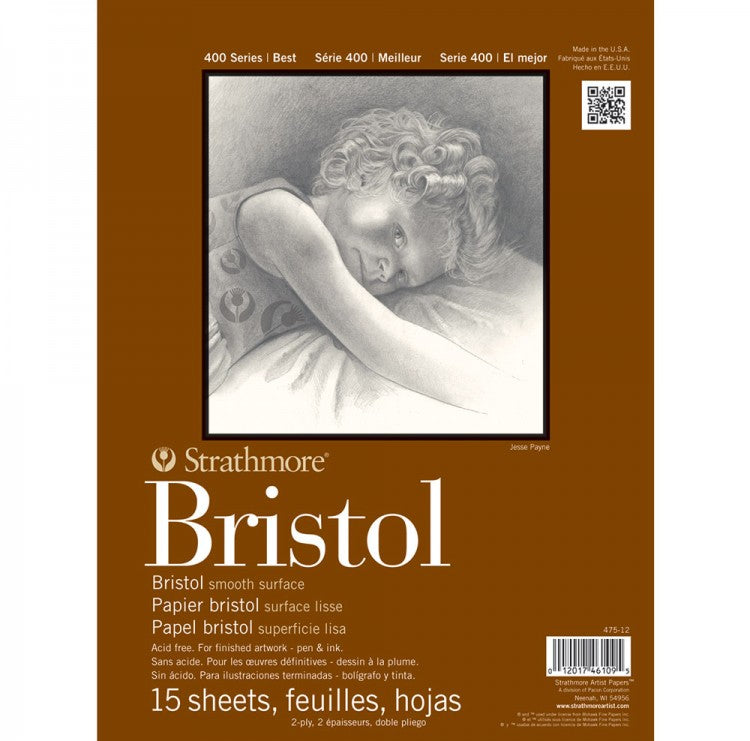 Strathmore 300 Series Bristol Paper 20 sheets smooth 11 x 14