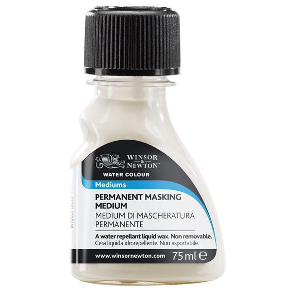 A non-removable, water repellant liquid wax designed for masking specific areas of paper, making them resistant to water. When dry, the medium will repel superimposed washes.Excellent for detail. Apply directly to the paper or tint with small amounts of watercolour. Allow to dry completely before overpainting.