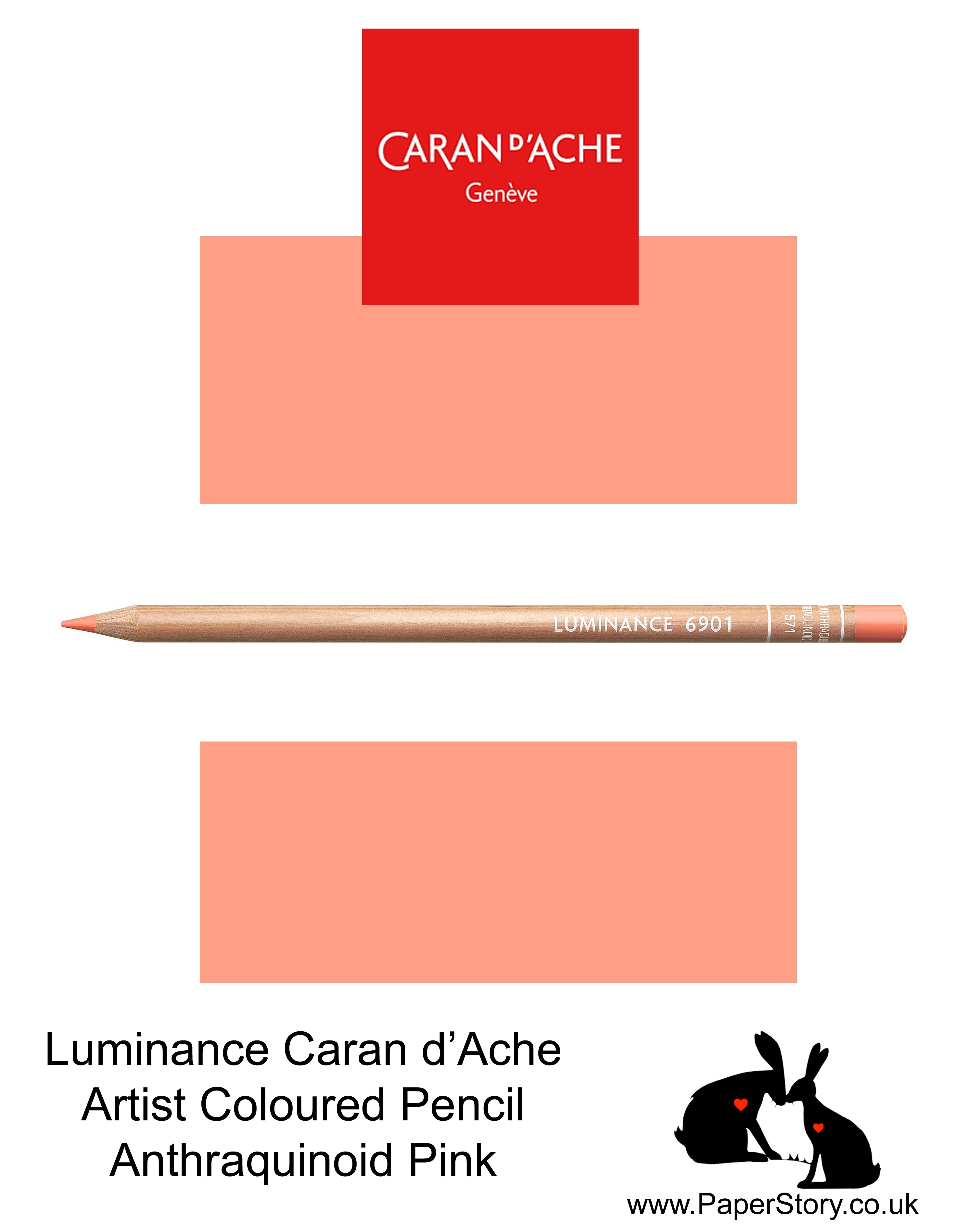 Caran d'Ache : Luminance 6901 : Colour Pencil : Violet Pink