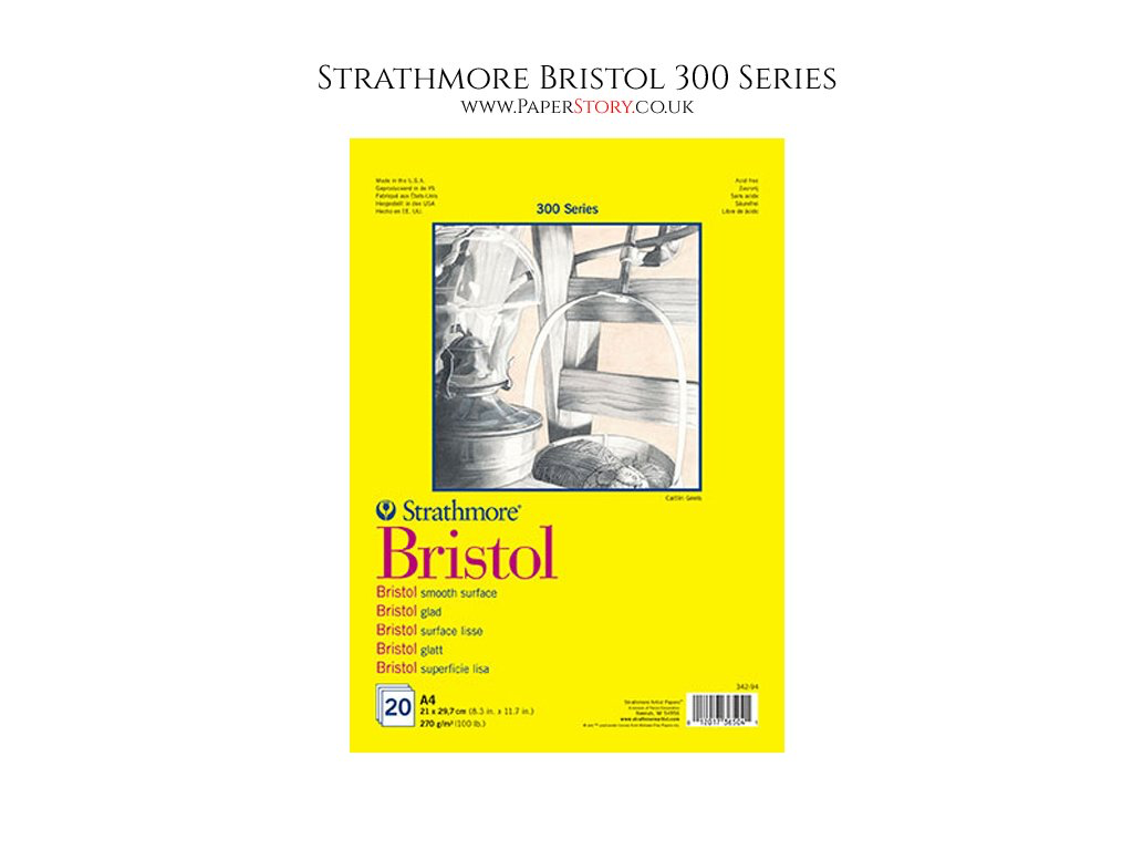Bristol Board 250gsm - Bristol Board, 250gsm/114lb, Gummed, A5, 20