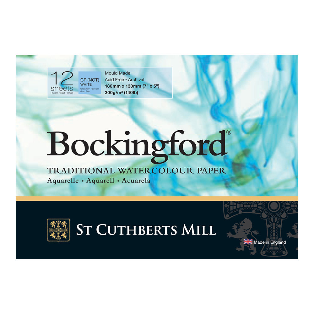 Bockingford Watercolour Blocks 12 Sheets 140lbs/300gsm ROUGH
