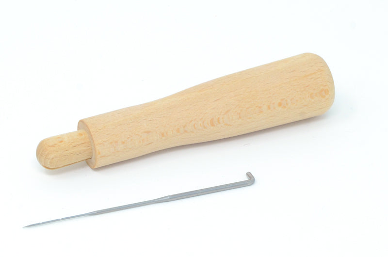 Wooden Felting Needle Holder For One Single Needle