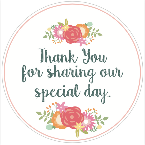 The Country Canner — Coral Thank You For Sharing Our Special Day Lid