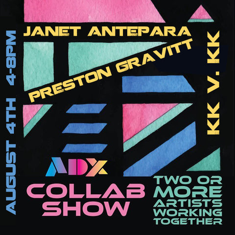 ADX Portland Collab Show, artists Janet Antepara and Preston Gravitt