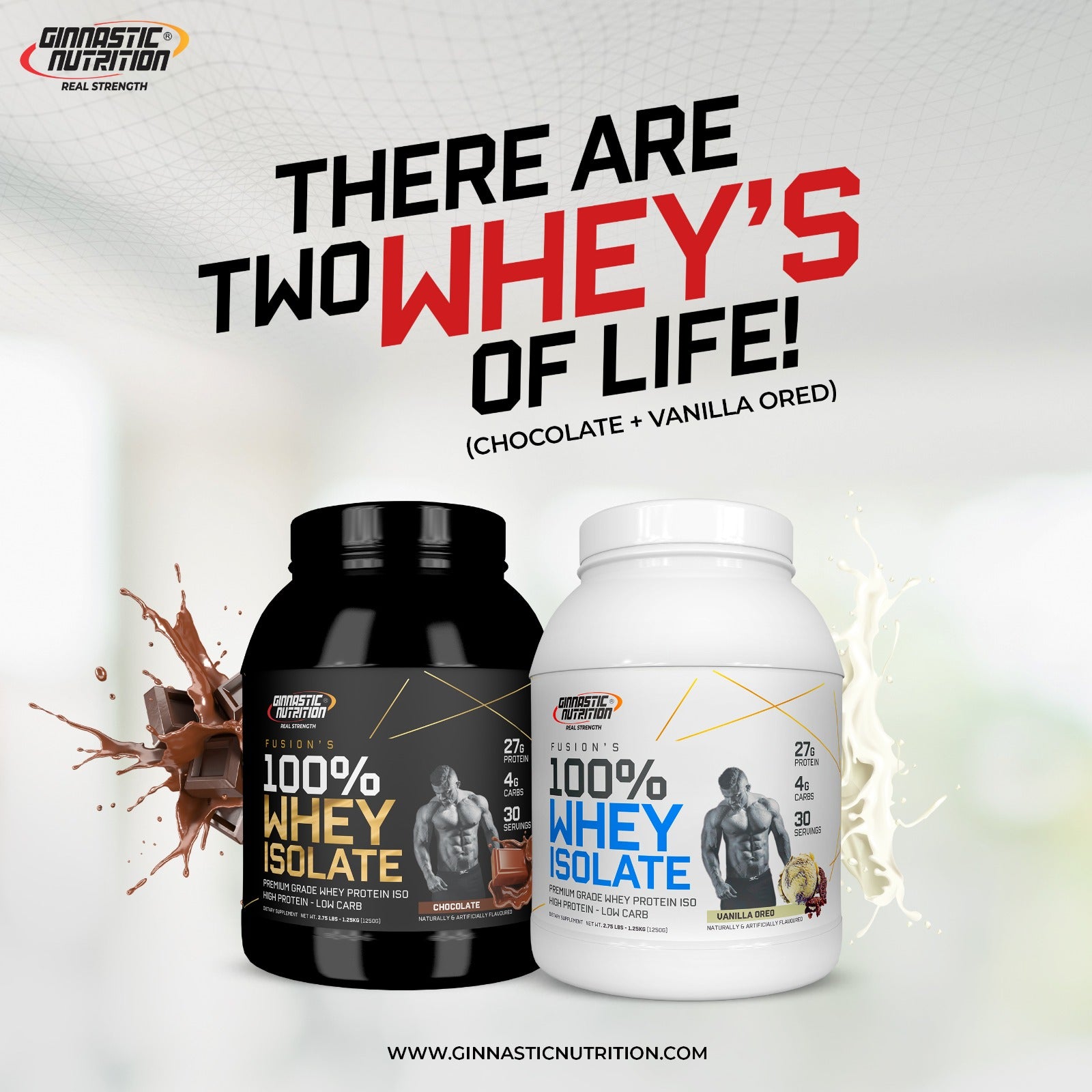 Two Whey's Of Life - Vanilla+Choco - Ginnastic Nutrition product image