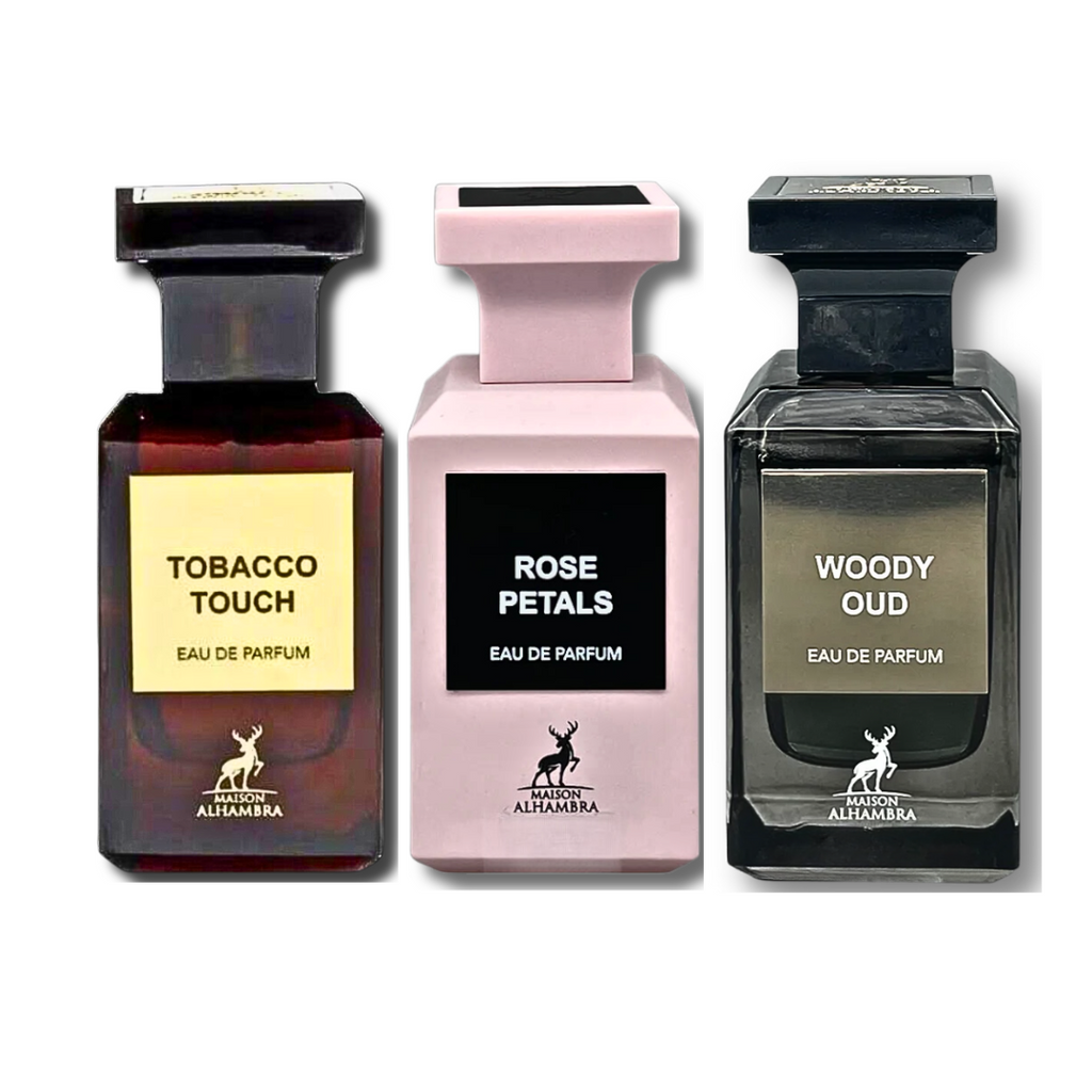 Maison Alhambra Woody oud, Tobaco Touch, & Rose Petals Amazing ...
