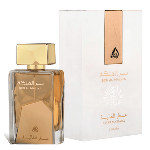 Ser Al Malika Attar Al Ghalia EDP - 100ML by Lattafa | Intense Oud