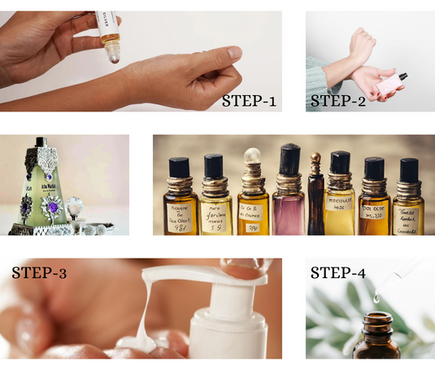 how to apply perfume oil steps