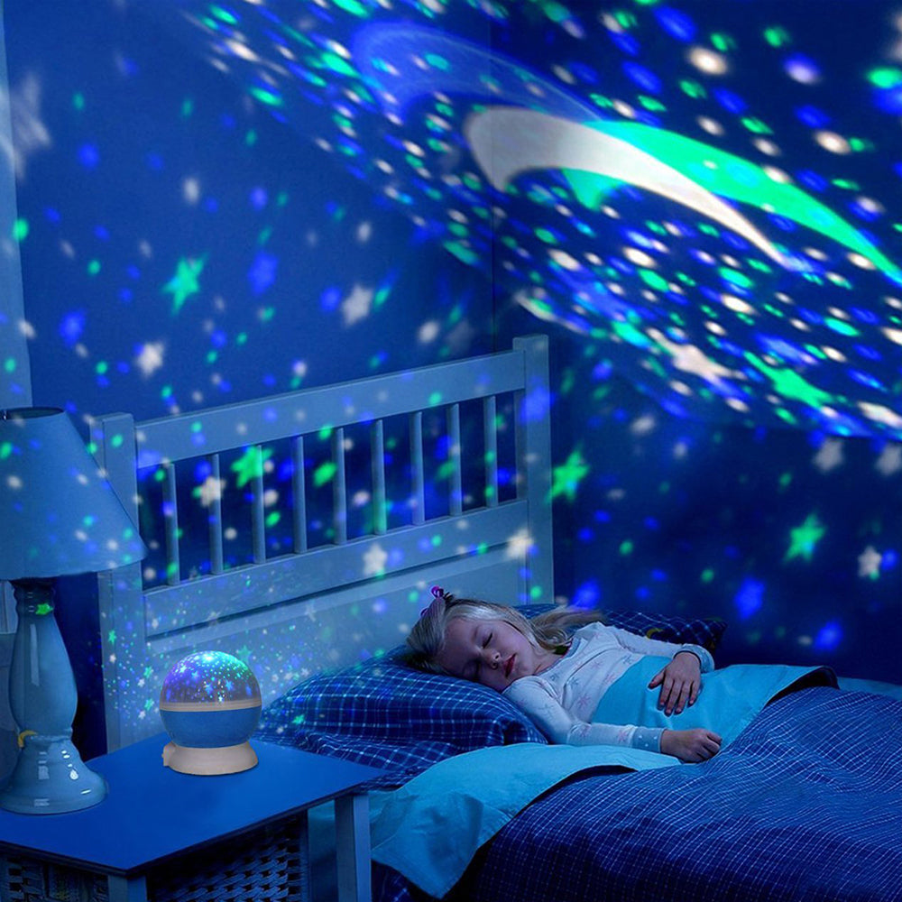 Led Rotating Star Projector Baby Night Light Smashnerd