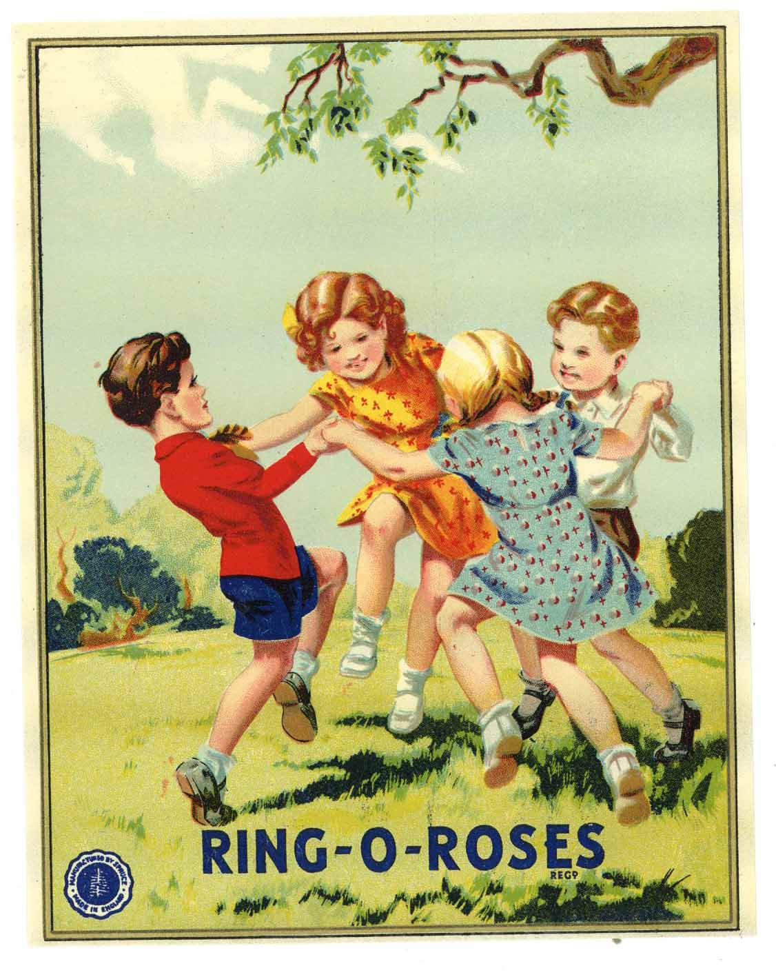 Ring O Roses Brand Vintage Fabric Label Thelabelman