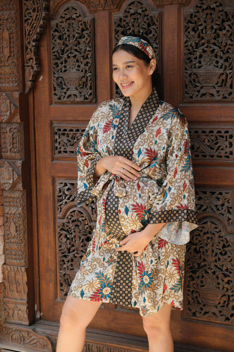 White Short Bali Future Mom Kimono – Apheafashion
