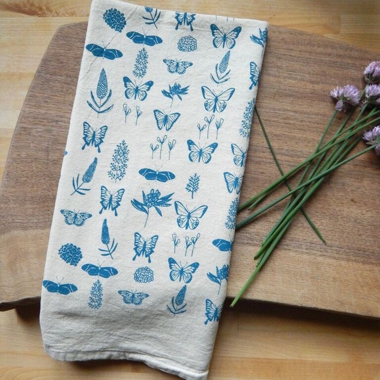 Large Natural Kitchen Towels, Free The Ocean