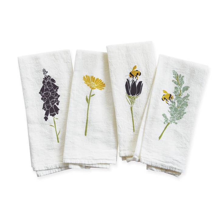 Large Natural Kitchen Towels, Free The Ocean