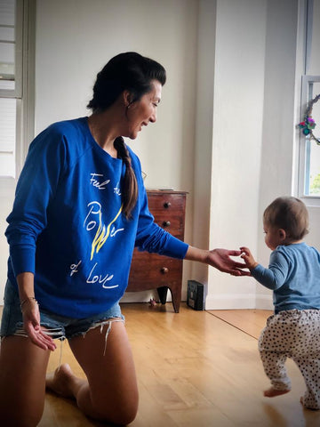 power of love maternity & breastfeeding sweatshirt