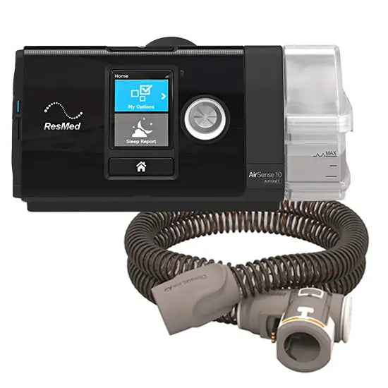 ResMed AirSense™ 10 AutoSet Card-to-Cloud CPAP Machine with HumidAir™  Heated Humidifier w Heated Tube and 6 Pack of HypoAllergenic Filters *** -  RMS CPAP