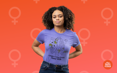 Feminist Gift Idea #7: I Didn't Come From Your Rib T Shirt