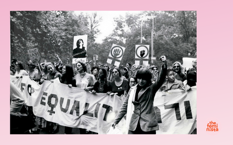 Feminist Female Empowerment Symbol Girl Power Fist Pink Sign Feminism Woman  Women Rights Matricentric Empowering Equality Justice Freedom Cool Wall