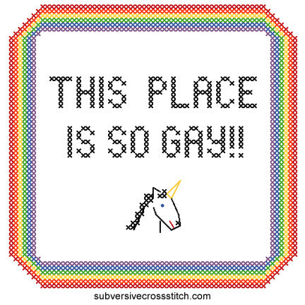 Homo Sweet Homo Cross Stitch Kit – Crafty Wonderland