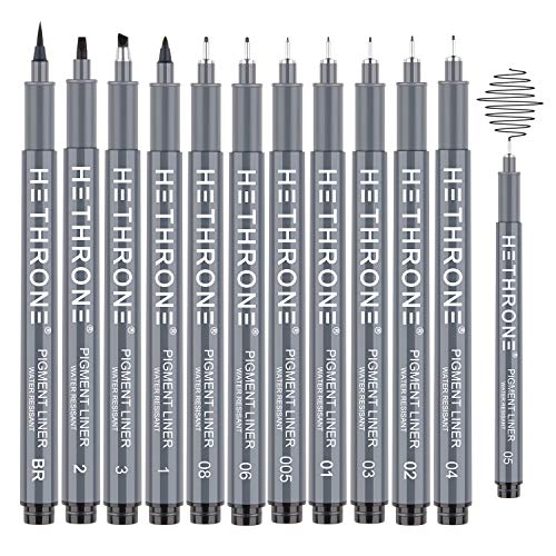 Mogyann Drawing Pens, 12 Pack Dual Brush Pens Black Markers for Art Drawing  Sketching - Yahoo Shopping