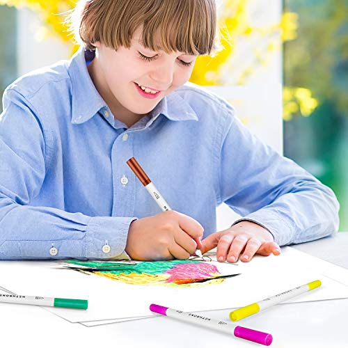 Hethrone Permanent Markers for Adult Coloring, 72 Assorted Colors Markers,  Colored Marker Pens Work on Plastic, Wood, Stone, Metal and Glass - Yahoo  Shopping