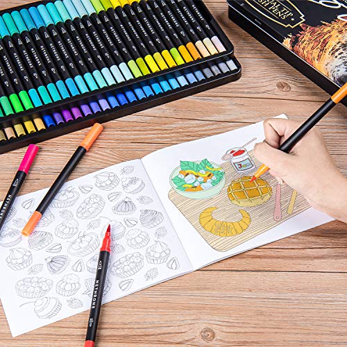 Hethrone Dual Brush Art Pens Markers Felt Tip Pens (100 Colors) – HETHRONE