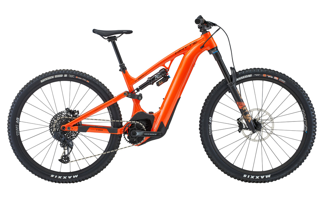 electric mountain bike orange