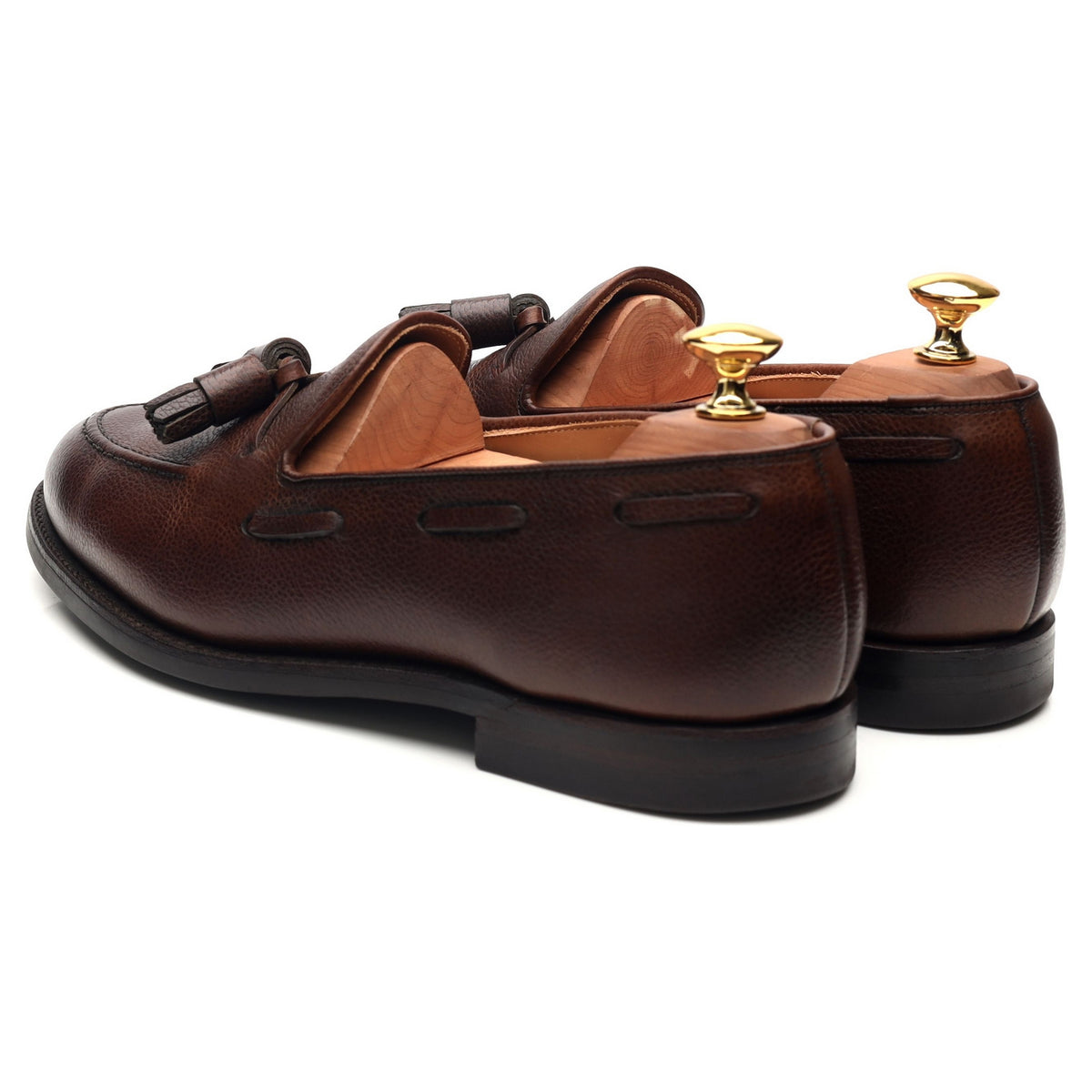 Cavendish 2' Dark Brown Leather Tassel Loafers UK 6 E - Abbot's Shoes