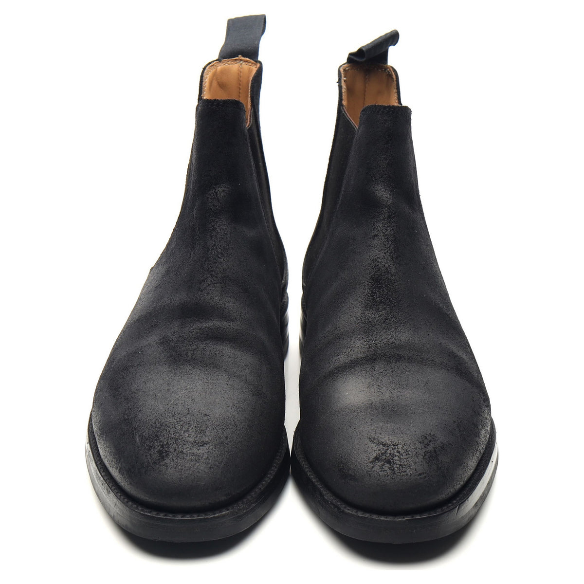 Chelsea Black Rough-Out Suede Chelsea Boots UK 7 E - Abbot's Shoes