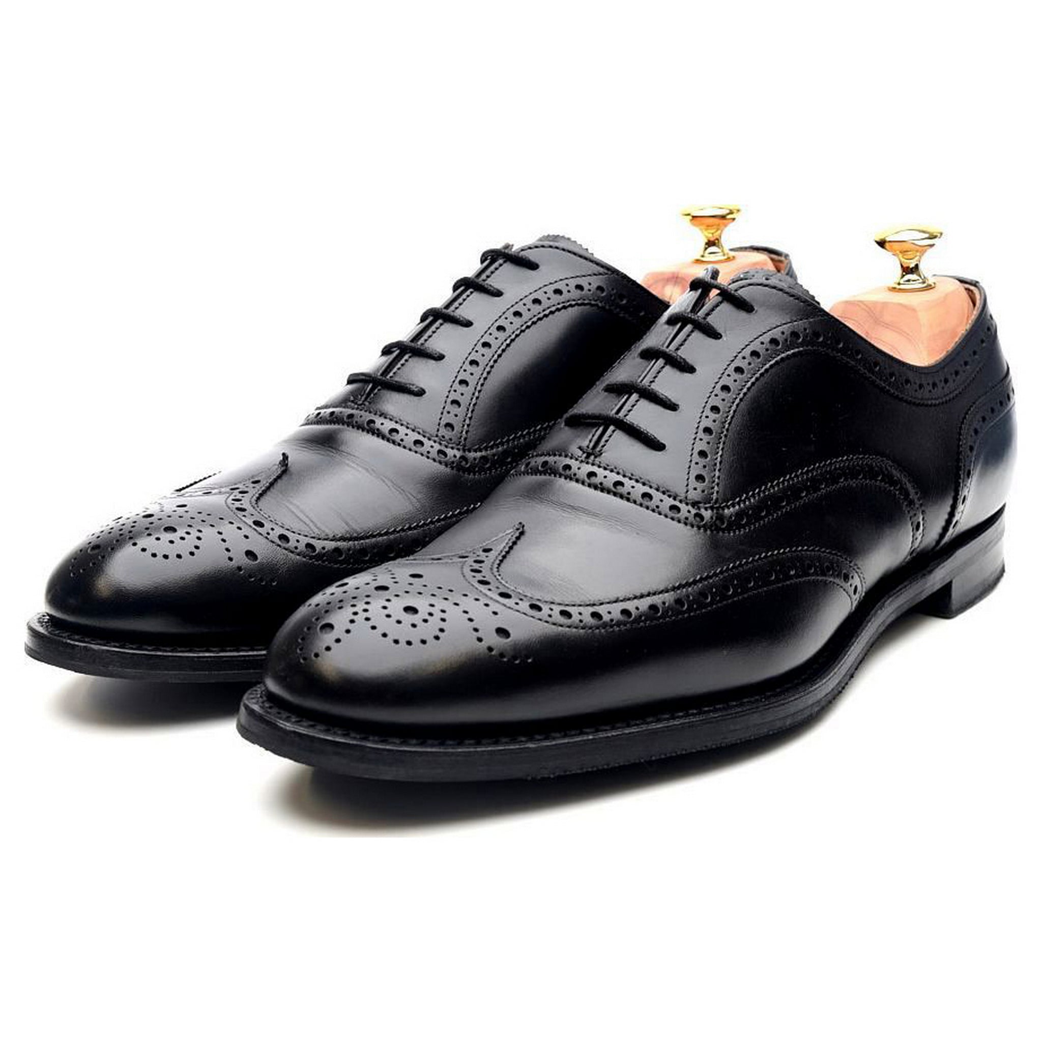 Arthur III' Black Leather Brogues UK 11 F - Abbot's Shoes