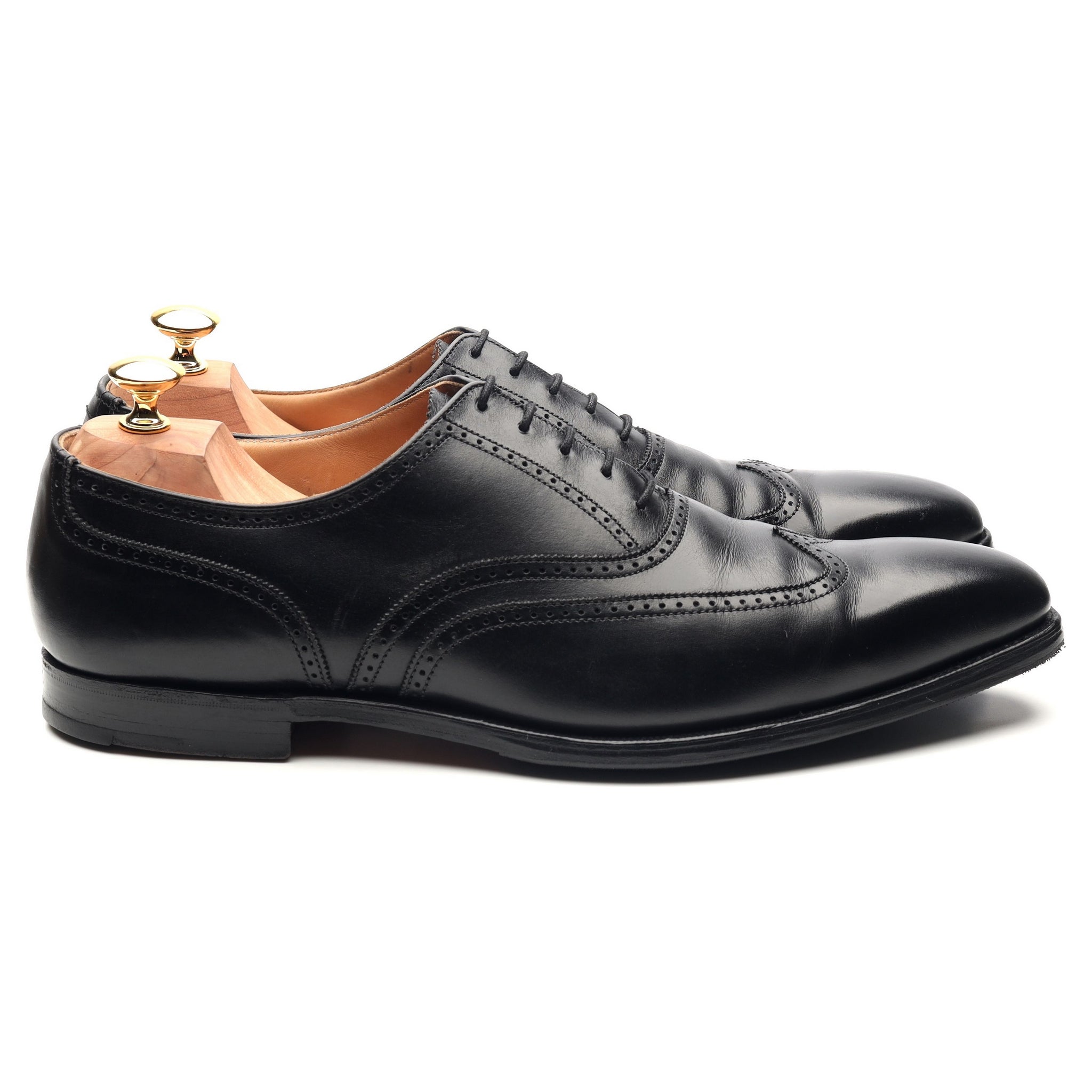 Drummond' Black Calf Oxford Brogues UK 10 E - Abbot's Shoes