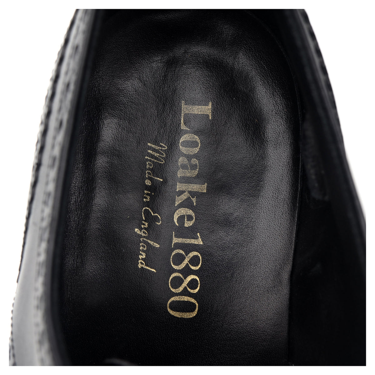 1880 'Woburn' Black Leather Derby Brogues UK 7.5 G - Abbot's Shoes