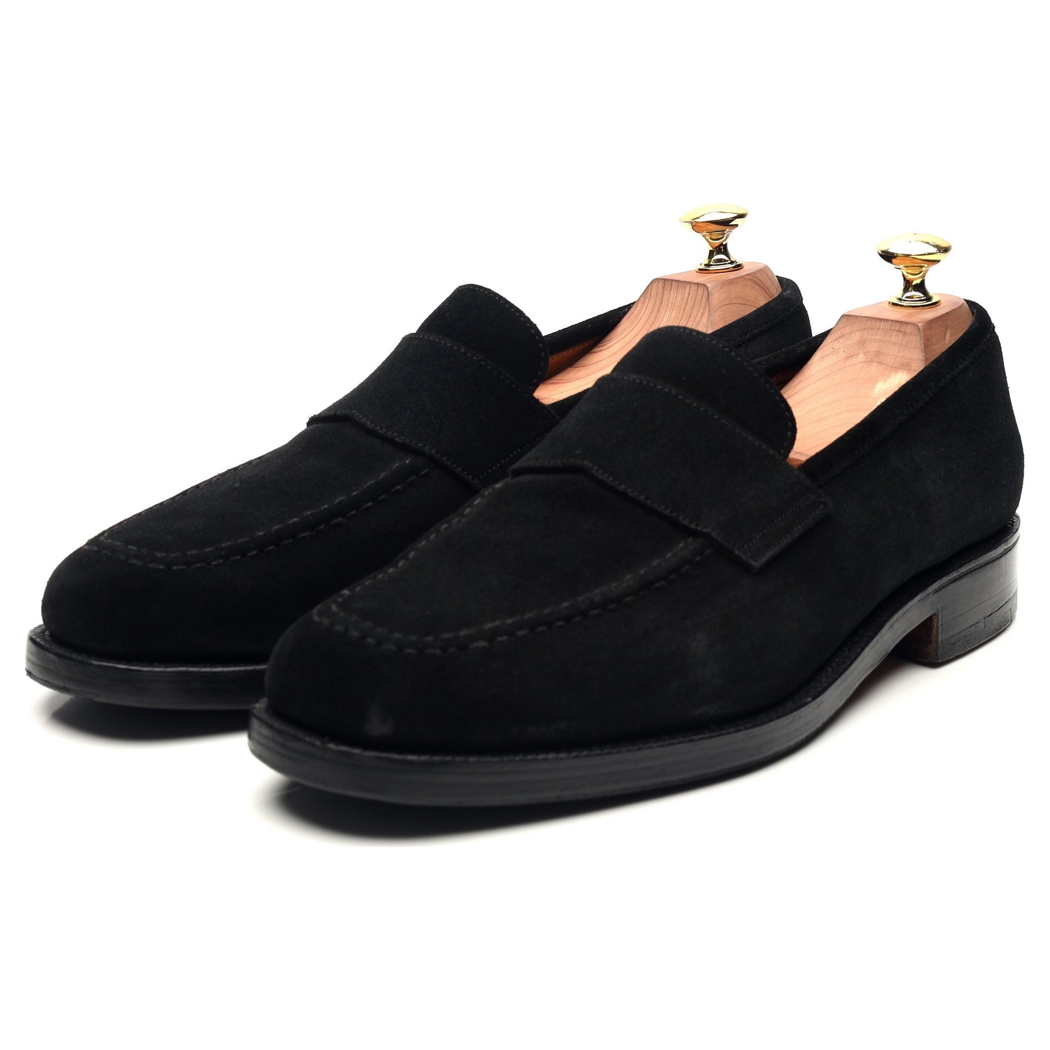 Denham' Black Leather Loafers UK 8.5 E - Abbot's Shoes