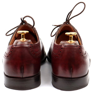 Fenchurch' Burgundy Leather Oxford Brogues UK 7 F - Abbot's Shoes